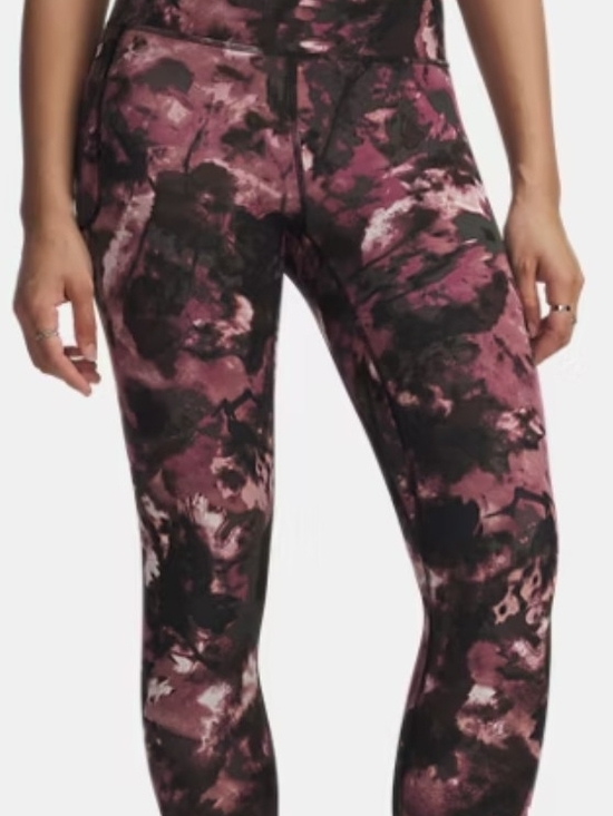 lululemon athletica Pants - Lululemon Black & Plum Printed High-Rise Leggings Size 4